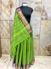 Green Cotton Saree